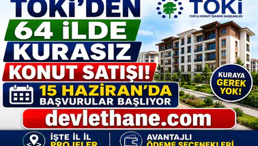TOKİ'den 64 İlde Kurasız Konut Satışı! 15 Haziran'da Başvurular Başlıyor: İşte İl İl Projeler ve Ödeme Seçenekleri