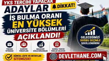 YKS Tercihi Yapacak Adaylar Dikkat! İş Bulma Oranı En Yüksek Üniversite Bölümleri Açıklandı