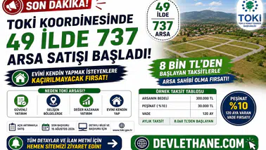 TOKİ Koordinesinde 49 İlde 737 Arsa Satışı Başladı! 8 Bin TL’den Başlayan Taksitlerle Evini Yapmak İsteyenlere Fırsat