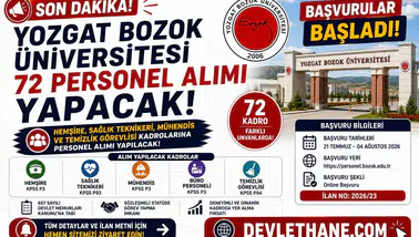 Yozgat Bozok Üniversitesi 72 Personel Alımı Yapacak! Hemşire, Sağlık Teknikeri, Mühendis ve Temizlik Görevlisi Başvuruları Başladı