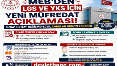 MEB’den LGS ve YKS İçin Yeni Müfredat Açıklaması: Sınav Sistemi Değişmeyecek, Sorular Güncellenecek