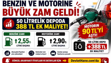 Benzin ve Motorine Büyük Zam Geldi! 50 Litrelik Depoda 388 TL Ek Maliyet, Motorin 90 TL’yi Aştı