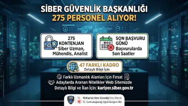 Siber Güvenlik Başkanlığı 275 Personel Alıyor! 47 Farklı Kadro İçin Başvurularda Son Gün