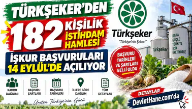 Türkşeker’den 182 Kişilik İstihdam Hamlesi: İŞKUR Başvuruları 14 Eylül’de Açılıyor