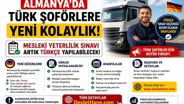 Almanya’da Türk Şoförlere Yeni Kolaylık: Mesleki Yeterlilik Sınavı Artık Türkçe Yapılabilecek