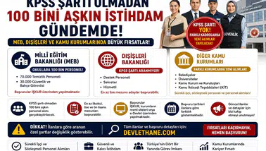 KPSS Şartı Olmadan 100 Bini Aşkın İstihdam Gündemde: MEB, Dışişleri ve Kamu Kurumlarında Fırsatlar