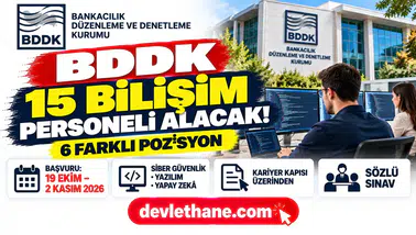 BDDK 15 sözleşmeli bilişim personeli alıyor: Pozisyonlar, şartlar ve başvuru tarihleri