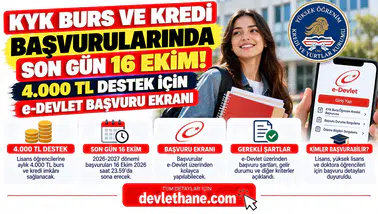 KYK Burs ve Kredi Başvurularında Son Gün 16 Ekim! 4.000 TL Destek İçin e-Devlet Başvuru Ekranı