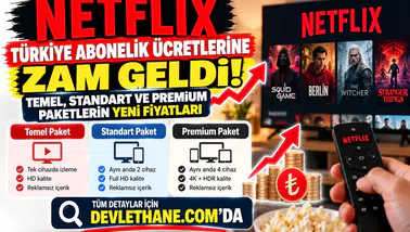 Netflix Türkiye Abonelik Ücretlerine Zam Geldi: Temel, Standart ve Premium Paketlerin Yeni Fiyatları