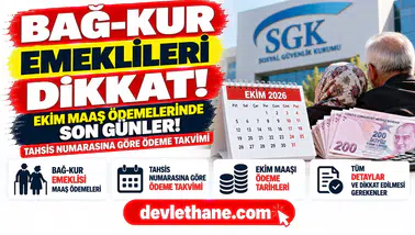 Bağ-Kur emeklileri dikkat: Ekim maaş ödemelerinde son günler, tahsis numarasına göre takvim