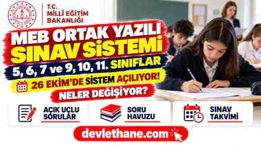 Okullarda ortak yazılı sınav sistemi başlıyor: 5-7 ve 9-11. sınıflarda neler değişiyor?