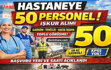 Konya Şehir Hastanesi 50 Personel Alımı Yapacak! İŞKUR Toplu Görüşme Tarihi ve Şartlar Açıklandı