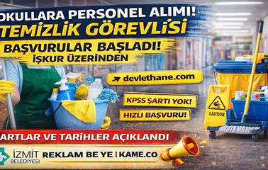 Okullara Temizlik Personeli Alımı Başlıyor! Başvuru Tarihleri, Şartlar ve Süreç Açıklandı