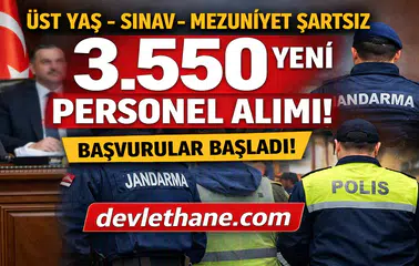Valilik ve Kaymakamlıklara 3.550 Personel Alımı! Yaş, Sınav ve Mezuniyet Şartı Yok