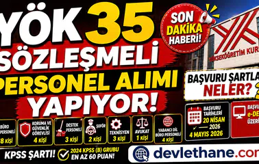 YÖK 35 Sözleşmeli Personel Alımı Yapacak! Başvuru Şartları ve Kadro Dağılımı Açıklandı