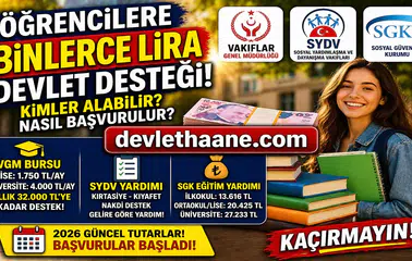Öğrencilere Binlerce Lira Devlet Desteği! Kimler Alabilir, Başvuru Şartları Neler?