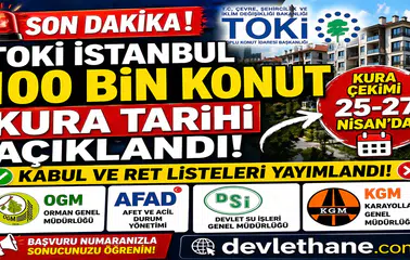 TOKİ İstanbul 100 Bin Konut Kura Tarihi Açıklandı! Kabul ve Ret Listeleri Yayımlandı