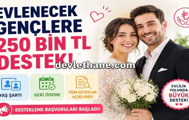 Evlenecek Gençlere 250 Bin TL Destek! Yaş Şartı, Geri Ödeme ve Tüm Detaylar Açıklandı