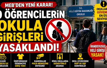 Okullarda Yeni Dönem: Üniformasız Öğrencilere ve Randevusuz Velilere Giriş Kısıtlaması
