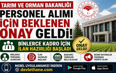 Tarım ve Orman Bakanlığı Personel Alımı İçin Beklenen Onay Geldi! Binlerce Kadro İçin İlan Hazırlığı Başladı