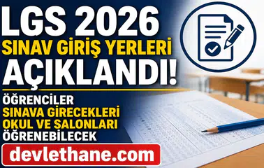 MEB’den Son Dakika Duyurusu: LGS Sınav Giriş Belgeleri Erişime Açıldı  Milli Eğitim Bakanlığı (MEB), 13 Haziran 2026 Cumartesi günü gerçekleştirilecek Liselere Geçiş Sistemi (LGS) merkezi sınavı öncesinde milyonlarca öğrencinin beklediği duyuruyu yaptı. LGS kapsamında sınava katılacak öğrencilerin sınav giriş belgeleri yayımlanırken, sınav merkezi, bina, salon ve sıra bilgileri de erişime açıldı.  Liselere yerleşebilmek için ter dökecek öğrenciler artık sınava hangi okulda gireceklerini öğrenebilecek. MEB tarafından yayımlanan bilgiler sayesinde öğrenciler ve veliler sınav günü öncesinde gerekli hazırlıklarını yapabilecek.  LGS Sınav Yerleri Sorgulama Ekranı Açıldı  2026 LGS sınavına katılacak öğrenciler, sınav giriş belgelerine e-Okul sistemi üzerinden ulaşabilecek. Sistemde yer alan bilgiler arasında öğrencinin sınava gireceği okul, bina numarası, salon bilgisi ve sıra numarası bulunuyor.  Uzmanlar, öğrencilerin sınav günü herhangi bir mağduriyet yaşamaması adına giriş belgelerini önceden kontrol etmeleri ve sınav merkezlerinin konumunu önceden ziyaret etmeleri gerektiğini belirtiyor.  LGS Sınav Giriş Belgesi Nasıl Alınır?  Öğrenciler sınav giriş bilgilerini öğrenmek için aşağıdaki adımları takip edebilir:  1. e-Okul Sistemine Giriş Yapın  Milli Eğitim Bakanlığı'nın e-Okul Veli Bilgilendirme Sistemi üzerinden giriş işlemi gerçekleştirilmelidir.  2. Kimlik ve Öğrenci Bilgilerini Girin  Öğrencinin T.C. Kimlik Numarası, okul numarası ve istenen doğrulama bilgileri eksiksiz şekilde sisteme girilmelidir.  3. LGS Sınav Bilgileri Ekranını Açın  Sisteme giriş yapıldıktan sonra "LGS Merkezi Sınav Bilgileri" ekranı üzerinden sınav yeri görüntülenebilir.  4. Belgeyi Kontrol Edin  Sınav merkezi, okul adı, bina bilgisi, salon numarası ve sıra numarası dikkatlice kontrol edilmelidir.  LGS 2026 Ne Zaman Yapılacak?  Milli Eğitim Bakanlığı tarafından yayımlanan sınav takvimine göre LGS merkezi sınavı 13 Haziran 2026 Cumartesi günü gerçekleştirilecek.  Sınav iki oturum halinde uygulanacak. Sözel ve sayısal alanlardan oluşan sınavda öğrenciler Türkçe, Matematik, Fen Bilimleri, T.C. İnkılap Tarihi ve Atatürkçülük, Din Kültürü ve Yabancı Dil derslerinden sorumlu olacak.  Yüz binlerce öğrenci, Türkiye genelindeki nitelikli liselerde eğitim alabilmek için bu sınavda yüksek puan almaya çalışacak.  Sınav Günü İçin Öğrencilere Kritik Uyarılar  Uzmanlar ve eğitimciler, sınav günü yaşanabilecek olumsuzlukların önüne geçebilmek adına öğrencilerin bazı noktalara dikkat etmesi gerektiğini belirtiyor.  Dikkat Edilmesi Gerekenler Sınav giriş belgesini önceden kontrol edin. Kimlik belgenizi yanınızda bulundurun. Sınav merkezine en az 1 saat önce ulaşın. Sınav kurallarını dikkatlice inceleyin. Son günlerde uyku düzeninizi koruyun. Moral ve motivasyonunuzu yüksek tutun.  Özellikle farklı ilçelerde sınava girecek öğrencilerin ulaşım planlarını önceden yapmaları tavsiye ediliyor.  Veliler de Hazırlıklarını Tamamlıyor  LGS heyecanı sadece öğrencileri değil velileri de yakından ilgilendiriyor. Veliler, çocuklarının sınav günü stres yaşamaması için sınav merkezlerini önceden ziyaret etmeye başladı.  Eğitim uzmanları ise sınav öncesinde öğrenciler üzerinde baskı oluşturulmaması gerektiğini vurgulayarak ailelere destekleyici bir yaklaşım sergilemeleri çağrısında bulunuyor.  LGS Tercih Süreci İçin Geri Sayım Başladı  13 Haziran'da yapılacak sınavın ardından öğrenciler sonuçlarını bekleyecek. Sonuçların açıklanmasının ardından lise tercih süreci başlayacak ve öğrenciler puanlarına göre tercih işlemlerini gerçekleştirecek.  Bu nedenle LGS sınavı, öğrencilerin eğitim hayatındaki en önemli dönüm noktalarından biri olarak görülüyor. MEB'in önümüzdeki günlerde sınav uygulamasına ilişkin yeni bilgilendirmeler yapması bekleniyor.