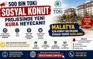 500 Bin TOKİ Sosyal Konut Projesinde Yeni Kura Heyecanı! Malatya İçin Konut Belirleme Kurası Tarihi Açıklandı