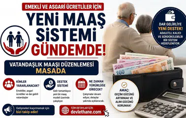 Emekli ve Asgari Ücretliler İçin Yeni Maaş Sistemi Gündemde! Vatandaşlık Maaşı Düzenlemesi Masada