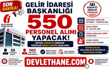 Gelir İdaresi Başkanlığı 550 Personel Alımı Yapacak! GİB'den Kurum İçi Görevde Yükselme Sınavı Takvimi Açıklandı