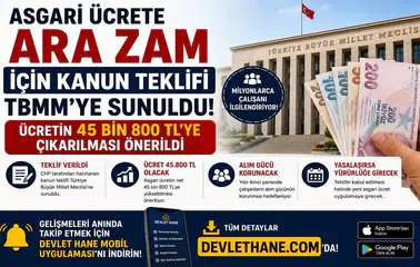 Asgari Ücrete Ara Zam İçin Kanun Teklifi TBMM'ye Sunuldu! Ücretin 45 Bin 800 TL'ye Çıkarılması Önerildi