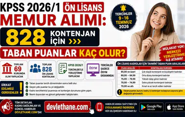 KPSS 2026/1 Ön Lisans Memur Alımı: 828 Kontenjan İçin Taban Puanlar Kaç Olur?