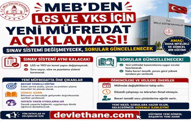 MEB’den LGS ve YKS İçin Yeni Müfredat Açıklaması: Sınav Sistemi Değişmeyecek, Sorular Güncellenecek