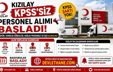 Kızılay KPSS'siz Personel Alımı Başladı! Şoför, Temizlik Görevlisi, Sağlık Personeli ve İşçi Alınacak