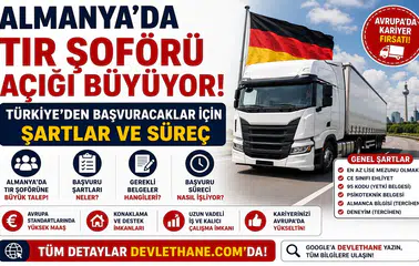 Almanya’da TIR Şoförü Açığı Büyüyor: Türkiye’den Başvuracaklar İçin Şartlar ve Süreç