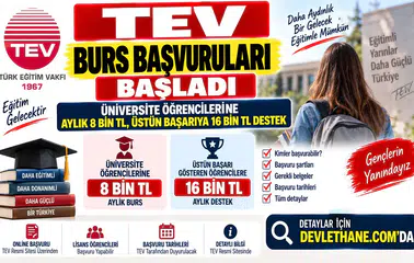 TEV Burs Başvuruları Başladı: Üniversite Öğrencilerine Aylık 8 Bin TL, Üstün Başarıya 16 Bin TL Destek