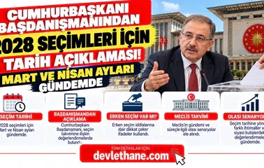 Cumhurbaşkanı Başdanışmanından 2028 Seçimleri İçin Tarih Açıklaması! Mart ve Nisan Ayları Gündemde