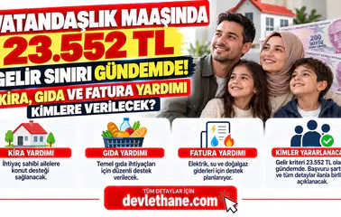 Vatandaşlık Maaşında 23.552 TL Gelir Sınırı Gündemde! Kira, Gıda ve Fatura Yardımı Kimlere Verilecek?