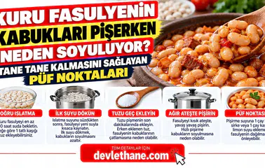 Kuru Fasulyenin Kabukları Pişerken Neden Soyuluyor? Tane Tane Kalmasını Sağlayan Püf Noktaları
