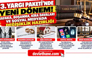 13. Yargı Paketi'nde Yeni Dönem! Nafaka, Boşanma, Kira Davaları ve Sosyal Medyada Değişiklik Hazırlığı