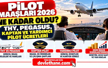 Pilot Maaşları 2026 Ne Kadar Oldu? THY, Pegasus, Kaptan ve Yardımcı Pilot Ücretleri