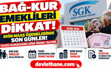Bağ-Kur emeklileri dikkat: Ekim maaş ödemelerinde son günler, tahsis numarasına göre takvim
