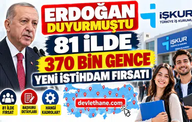 Erdoğan Duyurmuştu: İŞKUR'dan 81 İlde 370 Bin Gence Yeni İstihdam Fırsatı