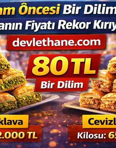 Bayram Öncesi Baklava Fiyatları Rekor Kırdı! Bir Dilim Baklava 80 TL’ye Dayandı (2026)