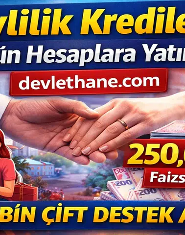Evlilik Kredileri Bugün Hesaplara Yatırıldı! 250 Bin TL Faizsiz Destek Başladı (2026)