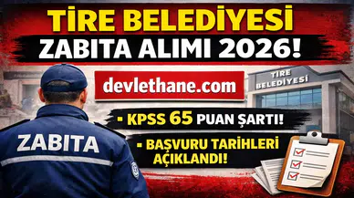 Tire Belediyesi Zabıta Alımı Başladı! KPSS Şartı, Başvuru Tarihleri ve Tüm Detaylar