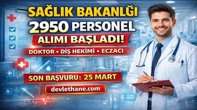 Sağlık Bakanlığı 2950 Personel Alımı Başladı! Doktor, Diş Hekimi ve Eczacı Alınacak
