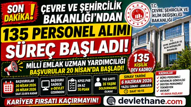 Bakanlıktan Dev Alım: 135 Milli Emlak Uzman Yardımcısı Alımı Başladı! Başvuru Şartları ve Sınav Takvimi Açıklandı