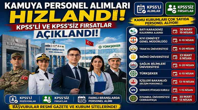 Kamuya Personel Alımları Hızlandı: KPSS’li ve KPSS’siz İlanlar Peş Peşe Geliyor