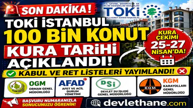 TOKİ İstanbul 100 Bin Konut Kura Tarihi Açıklandı! Kabul ve Ret Listeleri Yayımlandı