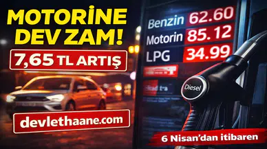 Motorine 7,65 TL Zam Geliyor 6 Nisan’dan İtibaren Fiyatlar Uçacak
