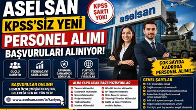 ASELSAN KPSS Şartsız Personel Alımı Başladı! Çok Sayıda Kadro İçin Online Başvurular Açıldı